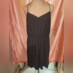 Black polka dot dress loft